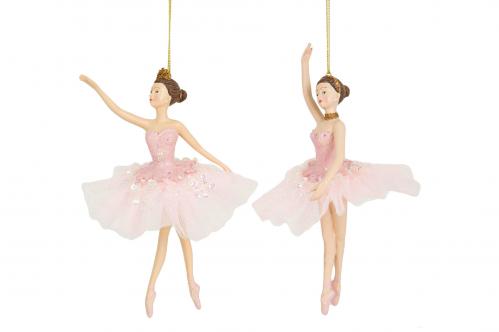 Ballerina - En frtjusande hngande ballerina i rosa. Hng i julgranen eller i barnrummet ret runt.