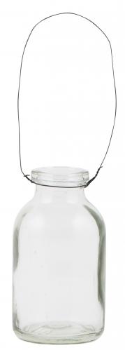 Glasflaska - Minivas i tråd eller Ljusstake - 5,5 cm - www.frokenfraken.se