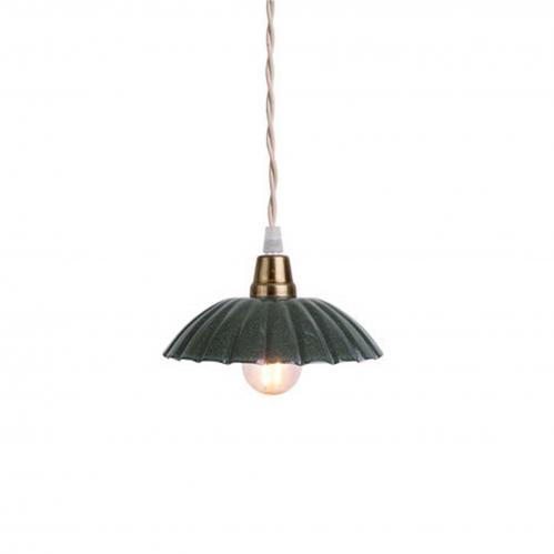 Taklampa Ingrid Mrkgrn Liten -  16,5 x 3,5 cm - www.frokenfraken.se