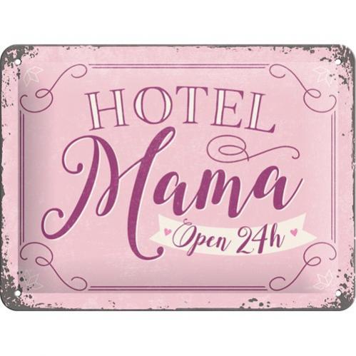 Pltskylt - Hotel Mama - 15 x 20 cm - www.frokenfraken.se