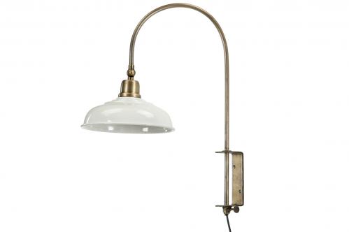 Vgglampa - Emalj Shell - 20 x 24/48 cm - www.frokenfraken.se