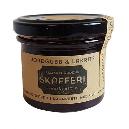 Marmelad - Jordgub & Lakrits - 135g - www.frokenfraken.se