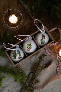 Julkulor - Barnen i bullerbyn - Vit - 3-pack - www.frokenfraken.se