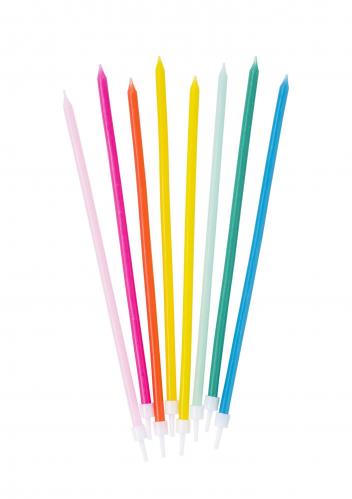 Trtljus - Lnga - Birthday Brights Rainbow Candles - 16 cm - www.frokenfraken.se
