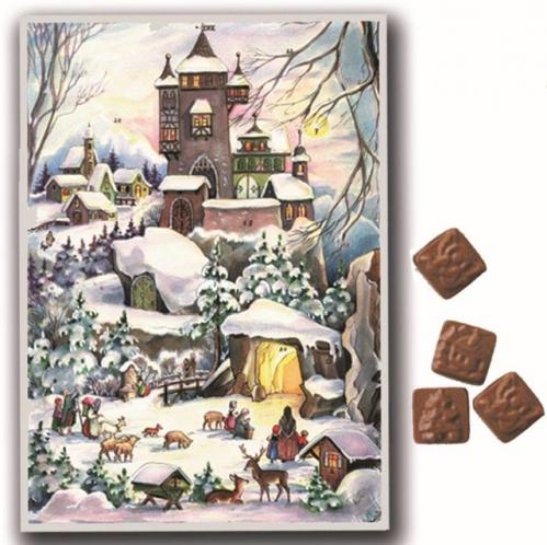 Chokladkalender - Byn P Landet - Adventskalender - 35 x 25 cm - www.frokenfraken.se