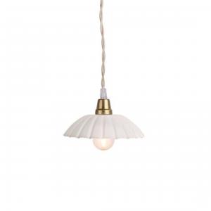 Taklampa Ingrid Antik Vit Liten - Ø 16,5 x 3,5 cm - www.frokenfraken.se