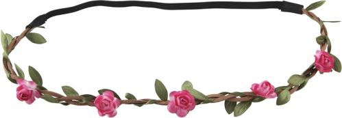 Hrband - Rosor - Rosa - 16 cm - www.frokenfraken.se