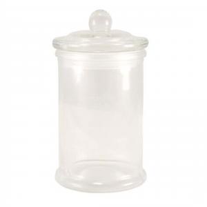 Mellan Glasburk Slät Rak m. Lock - Ø 8 x 14,5 cm - www.frokenfraken.se