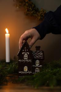 Ljuslykta - Hus - Pepparkakshus - Nr 6 - www.frokenfraken.se