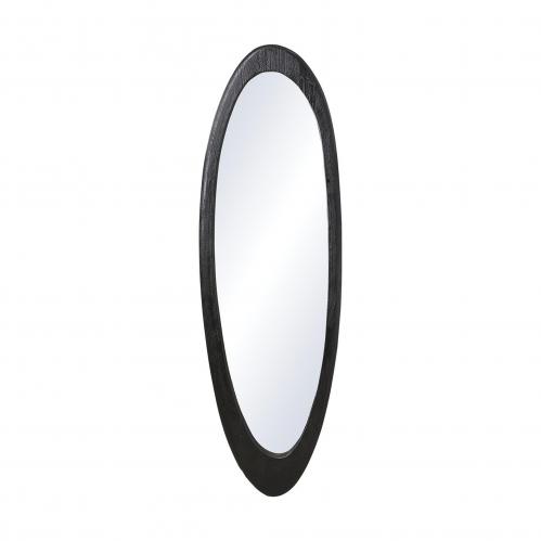 Spegel - Portland - Svart oval trram - 100 x 31 cm - www.frokenfraken.se