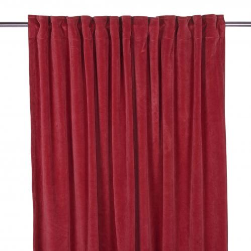 Gardiner - Sammet - Multiband - Rd - 2 X 140 X 240 cm - www.frokenfraken.se