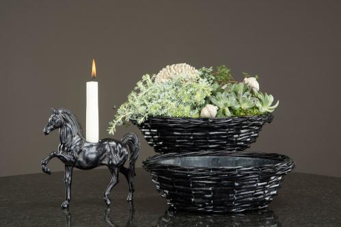 Korg - Med vattentät zink - Svart - Ø29 cm - www.frokenfraken.se