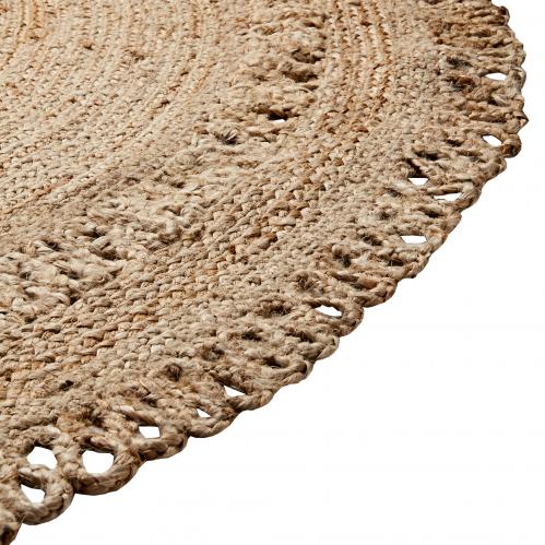 Matta - Boho - Rund Jute - Ø180 cm - www.frokenfraken.se