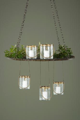 Hängande Bricka Nät Ampel - Ø60 x 102 cm - www.frokenfraken.se