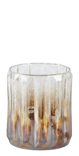 Vas - Glas - Klart - Brun - Pearl - D 10,5cm - 
H 13,0cm - www.frokenfraken.se