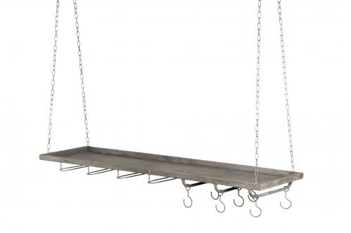 Hngande kkshylla med plats fr vinglas - 100 x 25 cm - www.frokenfraken.se