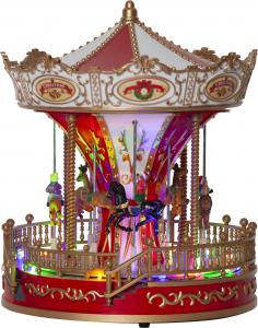Karusell med cirkushästar - Juldekoration - 28 cm - www.frokenfraken.se