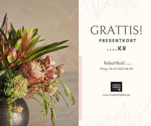 Presentkort hos Fröken Fräken - www.frokenfraken.se