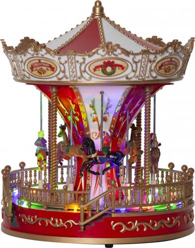 Karusell med cirkushstar - Juldekoration - 28 cm - www.frokenfraken.se