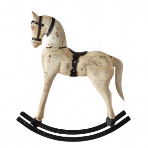 Gunghäst - TROJA White - 50 cm - www.frokenfraken.se
