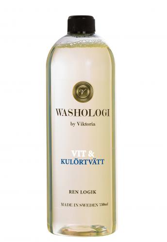 Tvttmedel - Vit & Kulrtvtt - Washologi - 750ml - www.frokenfraken.se