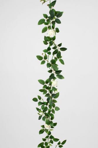 v.11 - Girlang av vita rosor - 160 cm - www.frokenfraken.se
