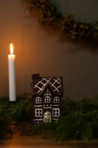 Ljuslykta - Hus - Pepparkakshus - Nr 1 - www.frokenfraken.se