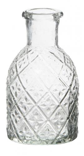 V.51 - Glasflaska/Ljusstake - Kristallglaskänsla - Ø6 x 11 cm - www.frokenfraken.se