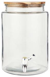 Saftdispenser med Trälock 6 ltr - 27,5 X Ø19 cm - www.frokenfraken.se