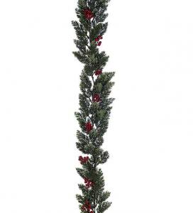 Girlang - Cypress med röda bär - Julgirlang - 150 cm - www.frokenfraken.se