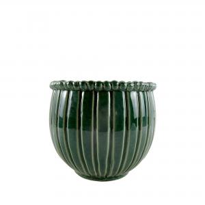 Kruka Vera 21 cm - Grön - Ø21 x H19 cm - www.frokenfraken.se