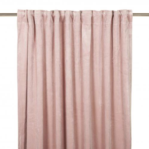 Gardiner - Sammet - Multiband - Rosa - 2 X 140 X 240 cm - www.frokenfraken.se