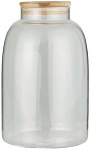 Glasburk med Bambulock 3100 ml - Ø15 X 23,5 CM - www.frokenfraken.se