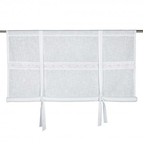 Hissgardin - spetsband - Vit - 100 X 120 cm - www.frokenfraken.se