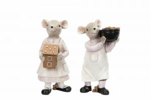 Möss - 2-pack - Julbak - 14,5 cm - www.frokenfraken.se