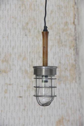 Lampa - Arbetslampa - Silver & Tr - 30 cm - www.frokenfraken.se