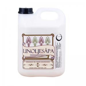 Linoljesåpa - Vitpigmenterad - 5 liter - www.frokenfraken.se