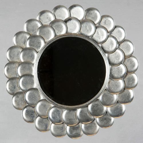Spegel - Rund Silver - 75 cm - www.frokenfraken.se