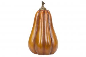 Pumpa - Orange - Avlång dekoration - 20 cm - www.frokenfraken.se