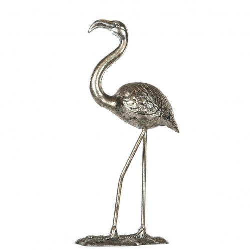Flamingo - Metall Silver - 46 cm - www.frokenfraken.se