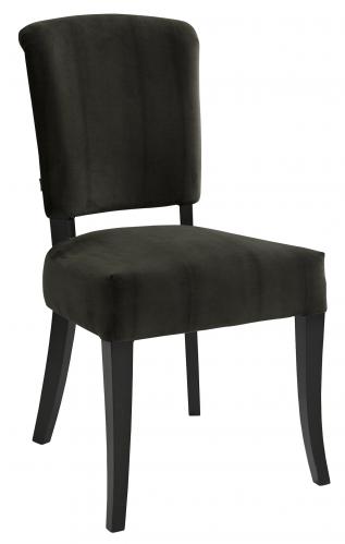 CARERA dining chair velvet darkbrown - www.frokenfraken.se