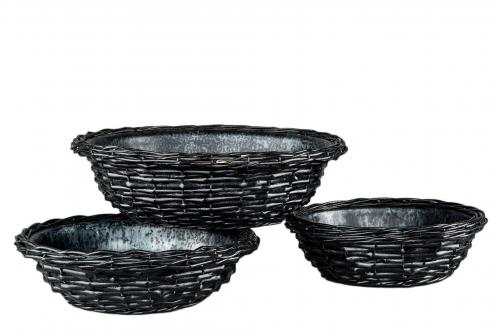 Korg - Med vattentät zink - Svart - Ø29 cm - www.frokenfraken.se