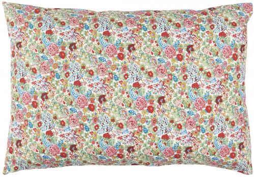 Kuddfodral rda och bl Blommor - 60 X 40 CM - www.frokenfraken.se