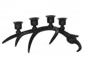 Ljusstake - Renhorn 4 st ljus - 37 x 18 x 14 cm - www.frokenfraken.se