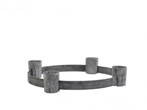 Ljusstake - Adventsljusstake för värmeljus - Ø33,5 x 5,5 cm - www.frokenfraken.se