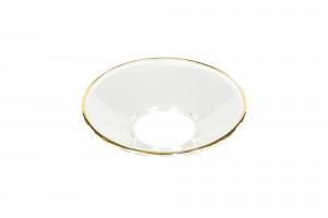 Ljusmanschett - Glas - Guldkant - 6,5 cm - www.frokenfraken.se
