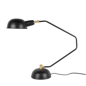 Skrivbordslampa - Svart med mässingsdetaljer - www.frokenfraken.se
