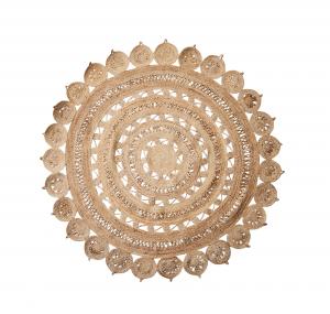 Matta - Boho - Rund Jute - Ø180 cm - www.frokenfraken.se