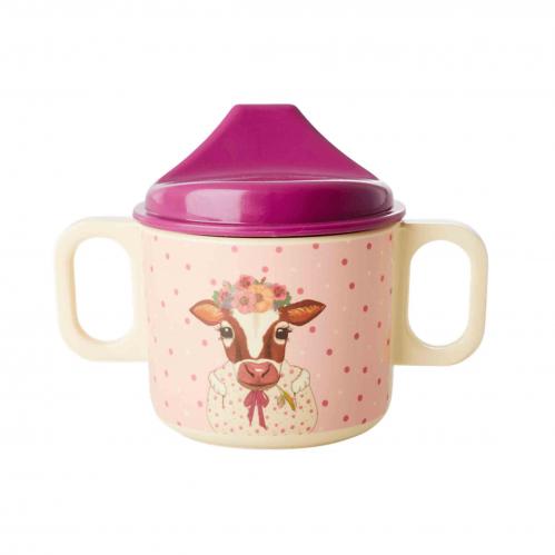 Babymugg - Bondgårdsmotiv - Rosa - 6 x 8 cm - www.frokenfraken.se
