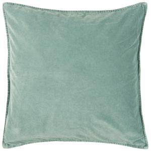 Kuddfodral - sammet - green mist - 52 x 52 cm - www.frokenfraken.se